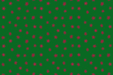 Küçük çaplı çiçeklerde basit, pürüzsüz bir desen. Millefleur 'lar. Pembe, kırmızı ve yeşil renklerde özgürlük. Tekstil veya kitap kapakları, hediye paketi ve yapıştırma kitabı için çiçeksiz arkaplan.