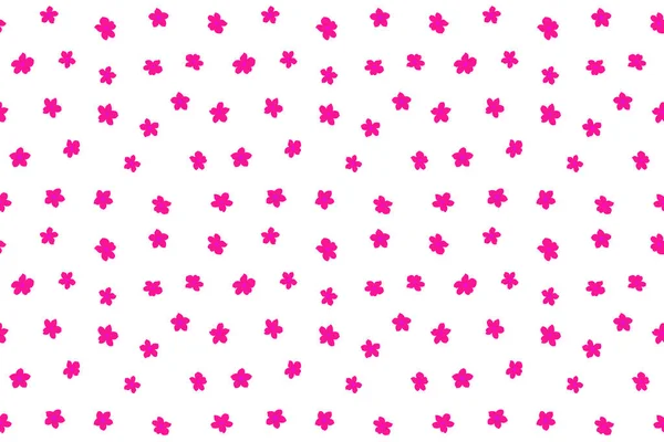 Nahtlos Schöne Florale Hintergrund Mit Hübschen Blumen Farbenfroher Print Mit — Stockfoto