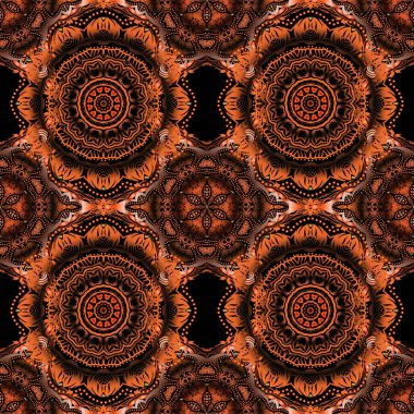 Vektör çizimi. Kusursuz damaske deseni. Victoria dönemi desenli klasik süslemeli arkaplan.