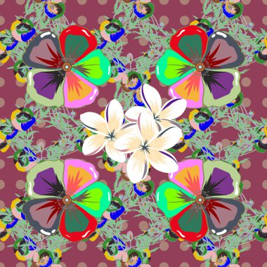 Çiçeksiz, suluboya efektli desen. Yatak çarşafları, ceket, paket tasarımı, kumaş veya moda konseptleri için tekstil baskısı. Yeşil ve pembe renklerde soyut vektörsüz desenli çiçek tasarımı