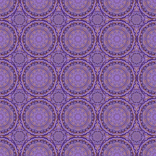Damastdesign Nahtloses Muster Orientalischer Ornamente Barockstil Traditionelles Klassisches Vektormuster Violett — Stockvektor