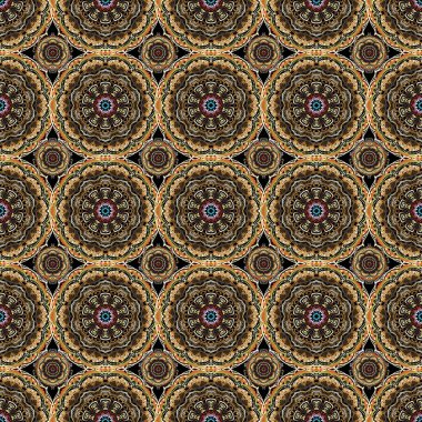 Vektör çizimi. Kesik kağıt dantel dokusu, vektör tül arka plan, bej, sarı ve kahverengi renklerde girintisiz desen.