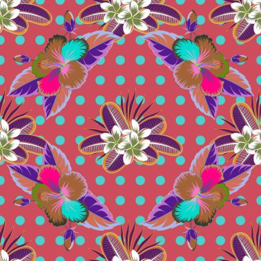Kabile sanatı boho baskısı, klasik çiçek arkaplanı. Arka plan dokusu, duvar kağıdı, çiçek teması. Soyut etnik vektör.