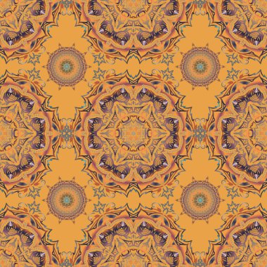 Güzel kış sanatı. 2019 Noel sanatıyla kusursuz bir model. Kış pansiyoneri. Sarı, kahverengi ve turuncu renkli Noel kar taneleri karalamalar ve noktalar.