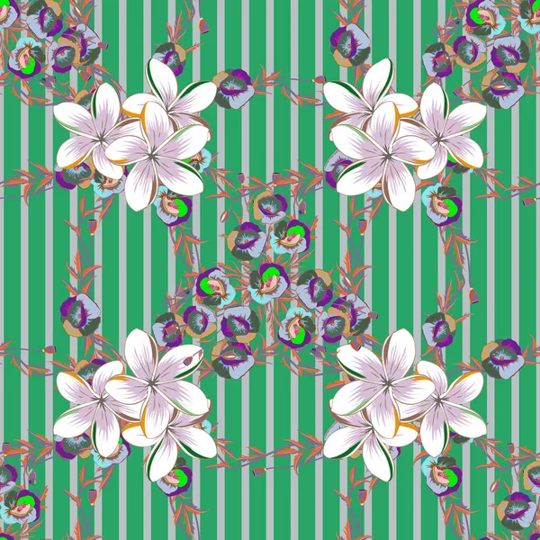 Acuarela Floral Sin Costura Fondo Impresión Textil Vectorial Para Ropa — Archivo Imágenes Vectoriales