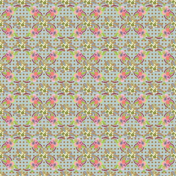 Patrón Hawaiano Tropical Natural Sin Costura Floral Flores Abstractas Estilo — Archivo Imágenes Vectoriales