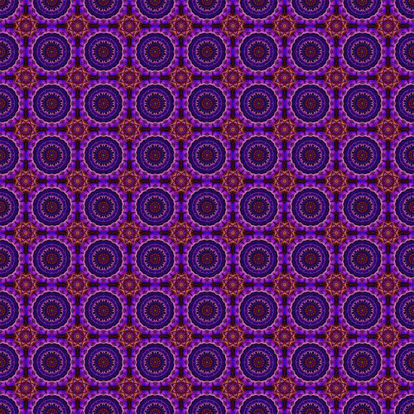 Patrón Sin Costura Floral Adorno Púrpura Violeta Azul Fondos Pantalla — Vector de stock