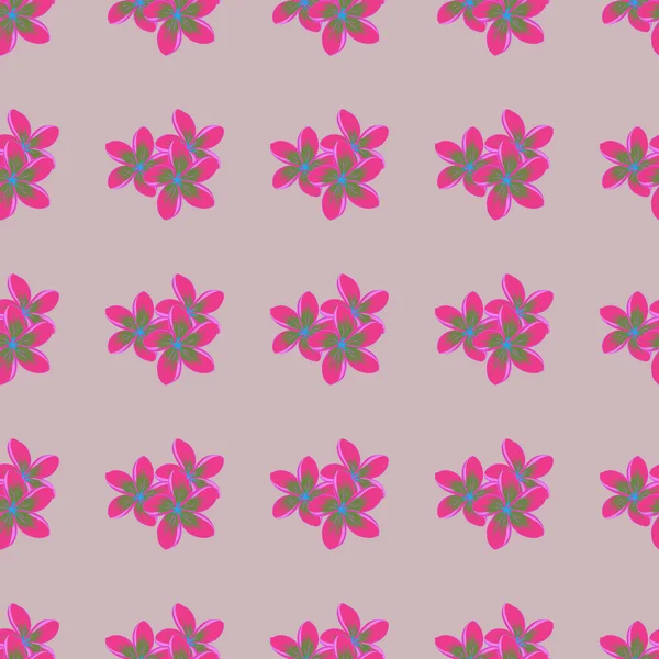 Aquarell Nahtloses Muster Mit Blüten Violetten Und Rosa Farben Trendy — Stockvektor