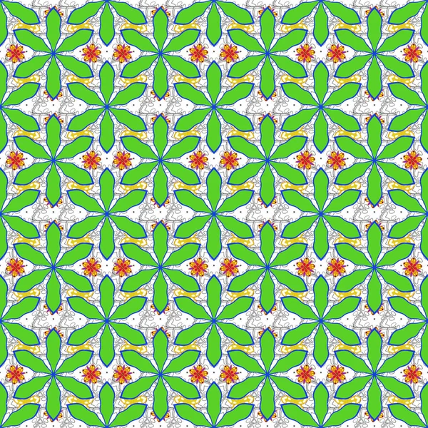 Veel Bloemen Blauwe Groene Grijze Kleuren Vector Romantische Achtergrond Met — Stockvector