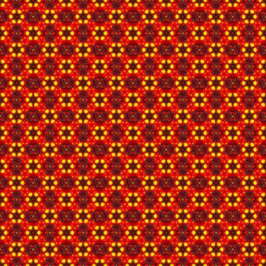 Kart ya da afiş için kusursuz şablon. Doğu ya da Arap, Rusya sanat geçmişi. Stok vektörü soyut el çizimi deseni sarı, kırmızı ve kahverengi renkli çiçekler.