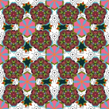 Vektör gri, kahverengi ve mavi doku, karışık çizgiler ve ızgaralar pürüzsüz desen, eğri metal, folyo arka plan ve 3 boyutlu görsel efektler.