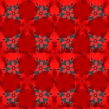 Kart, davetiye, düğün, ambalaj kağıdı için el çizimi vektör deseni. Pembe, kırmızı ve siyah çizgili kusursuz desen, zikzak sembolü, dalgalı şerit, pürüzsüz doku çizgileri..