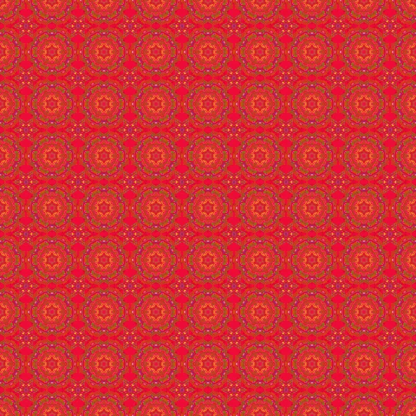 Pinke Rote Und Schwarze Damast Paisley Tapete Vektorillustration Nahtloser Hintergrund — Stockvektor