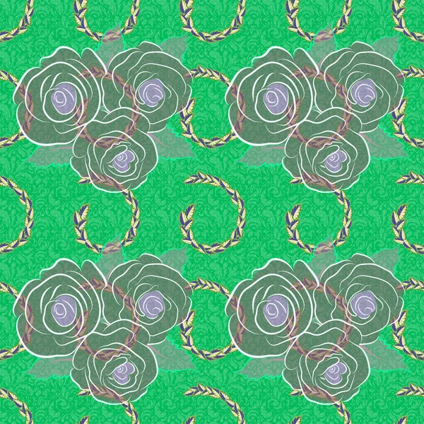 Елегантний Безшовний Візерунок Декоративним Квітковим Тлом Елементами Дизайну Квітковий Візерунок — стоковий вектор