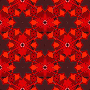 Lüks, kraliyet ve Viktorya dönemi konsepti. Süslü vektör dekorasyonu. Motley elementleri izole. Kırmızı, pembe ve siyah renklerde klasik barok desenler..