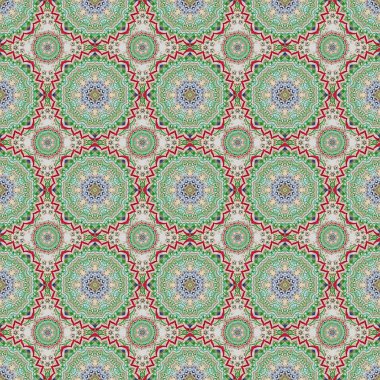 Gri, yeşil ve pembe klasik barok süsü. Vektör çizimi. Dekoratif tasarım unsuru filigran hat sanatı. Retro pürüzsüz desenli antika akanthus.