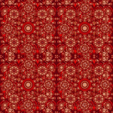 Şam, siyah, kırmızı ve pembe renklerde kusursuz desen. Vektör illüstrasyonu.