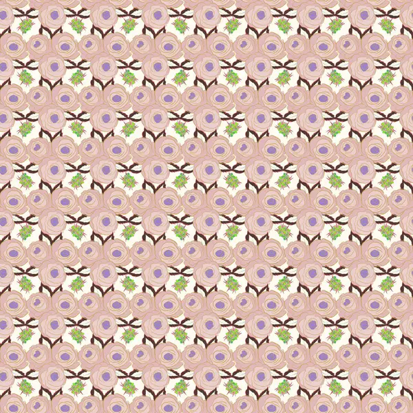 Fondo Floral Abstracto Vectorial Patrón Flores Sin Costura Multicolor Patrón — Archivo Imágenes Vectoriales