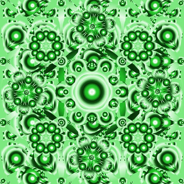 초대장 녹색으로 디자인에 장식적 빈티지 텍스처 반사기가 기하학적 디지털 — 스톡 벡터
