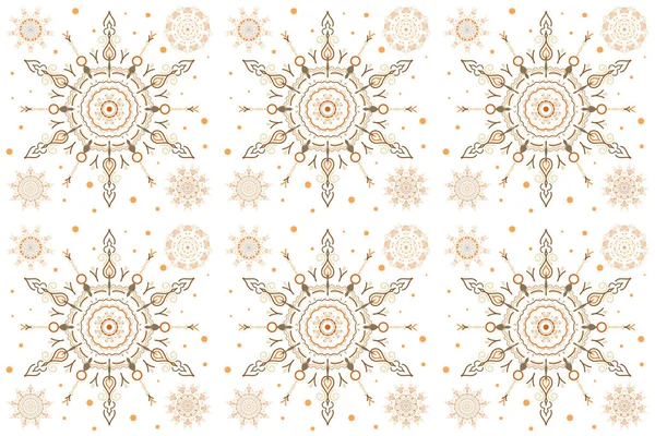 Vector seamless pattern for holiday Thanksgiving day, a simple hand-drawn winter design in orange, beige and brown colors.