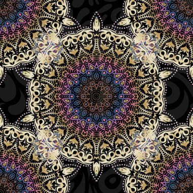 Menekşe, bej ve pembe renklerde kusursuz bir süs. Sıkıntılı damask desensiz arkaplan fayansı.