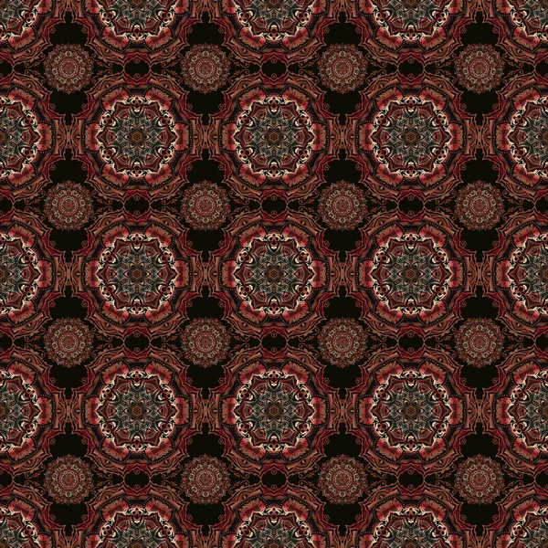 Elegante Papel Pintado Damasco Vector Fondo Sin Fisuras Patrón Vintage — Vector de stock