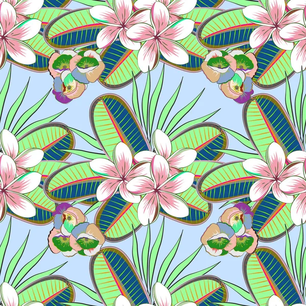 Безшовна Текстура Квіткового Орнаменту Нейтральному Тлі Оптична Ілюзія Векторні Ілюстрації — стоковий вектор