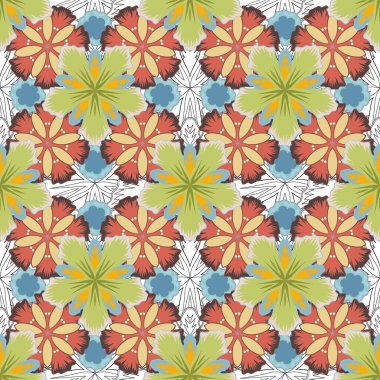 Gri, pembe ve sarı renkli moda baskı. Dekorasyon ve tasarım için güzel bir desen. Çiçeklerle suluboya kusursuz desen. Enfes desenler, çiçekli suluboya çizimler, klasik tarz..