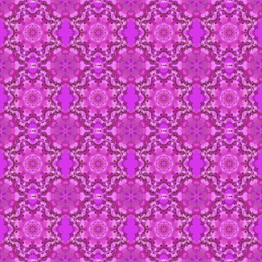 Soyut kar taneleri ve noktalarıyla Magenta, mor ve mor Noel çerçevesi. Şirin vektör illüstrasyonu.