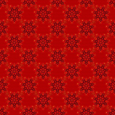 Geometrik elementlere sahip soyut, pürüzsüz bir şekil. Siyah, kırmızı ve turuncu renkli süsler. Hayranlar Noel eskizini şekillendirdi. Yeni yıl 2020 tatil süslemesi.