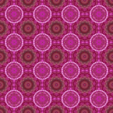 Dekoratif vektör moru, kırmızı ve mor elementler. Dekorasyon, baskı, kumaş veya tekstil için klasik dikişsiz desen.