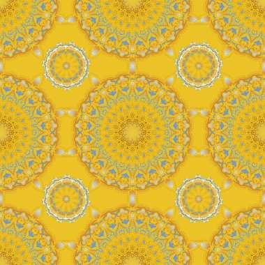 Kar taneleri olan sevimli vektörsüz desen. Gri, sarı ve yeşil kar taneleri deseni.