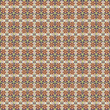 Mor, mor ve sarı renklerde kusursuz çiçek deseni. Çiçeksiz desenli pek çok küçük vektör..