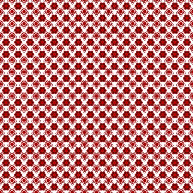 Çok renkli dekorasyonlar. Karmaşık yıldızlı lüks, kusursuz bir desen. Kırmızı, mavi ve pembe renkli yıldız desenli ve klasik süslemeli. Vektörsüz arkaplan.