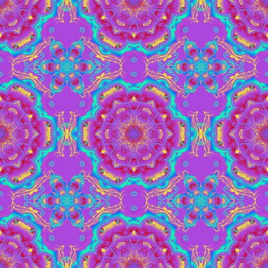 Mavi, mor ve pembe dokular. Arap tarzında soyut bir model. Grafiksel modern model. Kusursuz vektör arkaplanı.