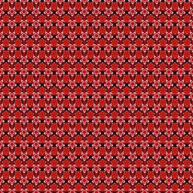 Vektör çizimi. Noel kartları, dekorasyon, menüler, ağ, afişler ve şarap ve tatillerle ilgili tasarımlar için iyidir. Siyah, kırmızı ve pembe elementlerle kusursuz desen.