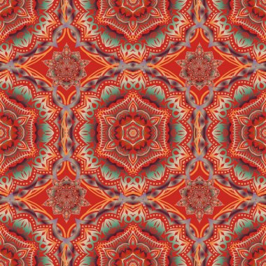 Kusursuz Tekrarlayan Düzen. Noel stili pembe, bej ve kırmızı kar taneleri. Şirin vektör tasarımı.