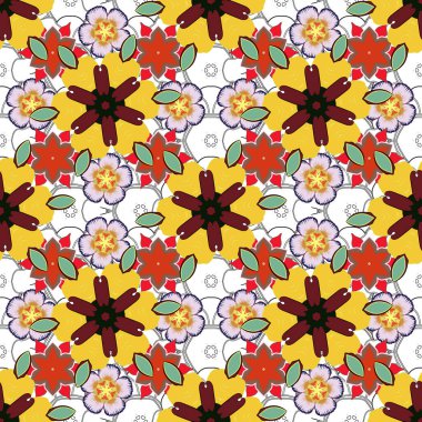 Soyut sarı, gri ve kırmızı elementler. Vektör parlak metal yüzey pürüzsüz desen.