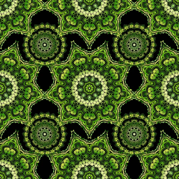 Motif Floral Sans Couture Fond Écran Baroque Fond Vectoriel Sans — Image vectorielle