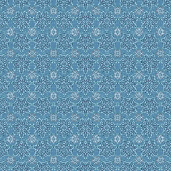 Motif Royal Floral Médiéval Modèle Sans Couture Noir Bleu Bon — Image vectorielle