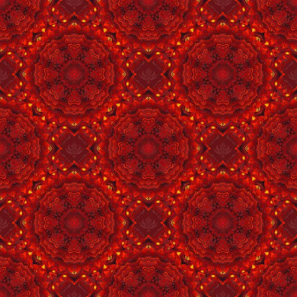 Modèle Tribal Abstrait Sans Couture Dans Les Couleurs Rouge Noir — Image vectorielle