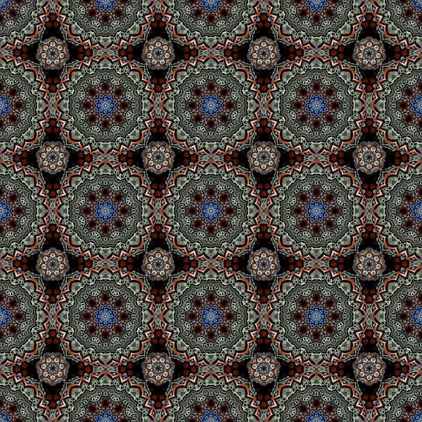 Vector Illustration Damask Seamless Floral Background Pattern — Stock Vector