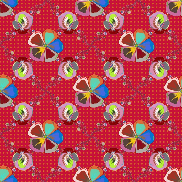 Estampado Boho Arte Tribal Fondo Flores Vintage Textura Fondo Papel — Vector de stock