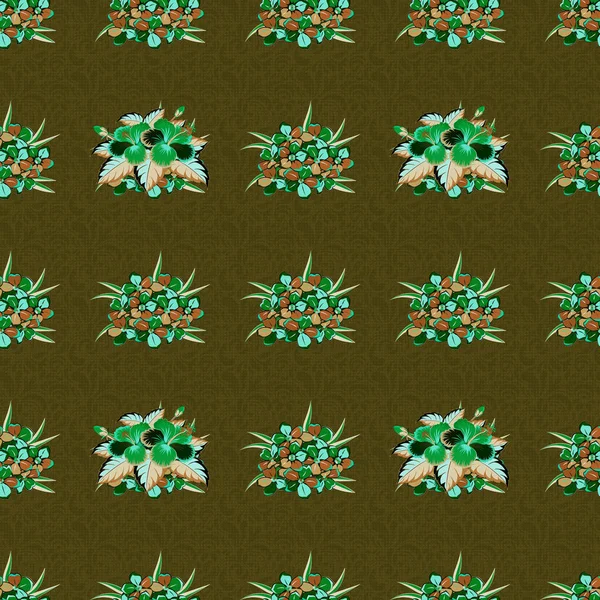 Texture Style Tropical Dessinée Main Motif Floral Universel Créatif Couleurs — Image vectorielle