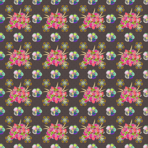 Fundo Floral Abstrato Multicolor Padrão Flor Sem Costura Padrão Floral — Vetor de Stock