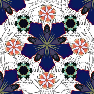 Gerçekçi, soyut, kusursuz desen. Zarif gri, mavi ve turuncu vektör şablonu. Vektör eğimli, pürüzsüz doku. Çerçeve, kurdele, bayrak, mandalalar için metal elementler.