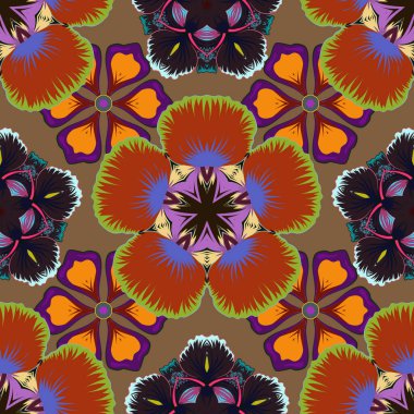 Sarı, mor ve kahverengi eğimli vektör geometrik kusursuz desen. Tasarımın, duvar kağıdın ya da tekstilin için kusursuz çizimler. Geometrik arkaplan.