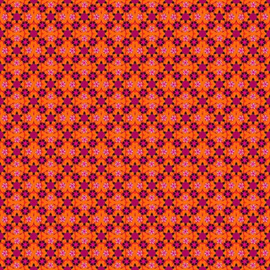 Pembe, mor ve kırmızı renklerde kusursuz desen. Küçük çiçek desenli, dikişsiz çiçek deseni..