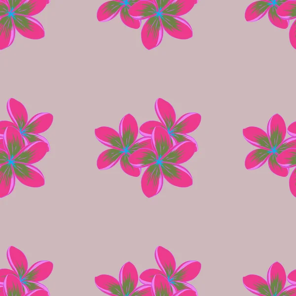 Patrón Sin Costuras Acuarela Con Flores Colores Violeta Rosa Estampado — Vector de stock