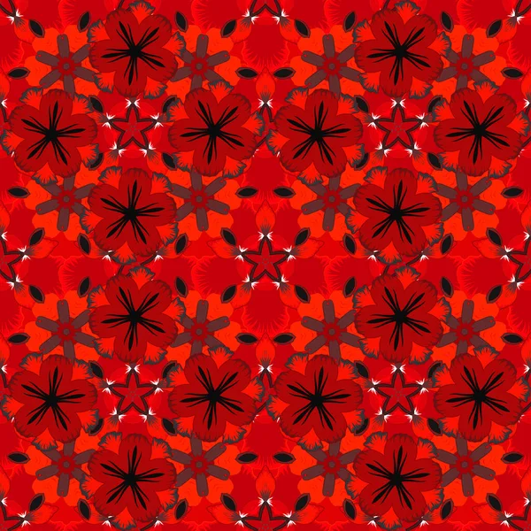 Klassisches Orientalisches Vektormuster Nahtlose Abstrakte Muster Mit Roten Rosa Und — Stockvektor